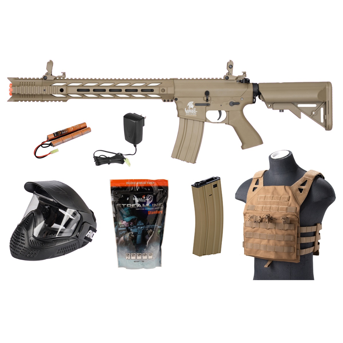 Lancer Tactical LT25T Airsoft Beginner Package Airsoft Megastore